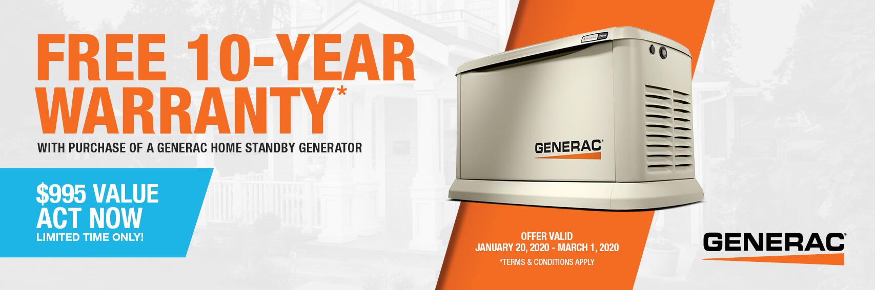 Homestandby Generator Deal | Warranty Offer | Generac Dealer | Conover, NC